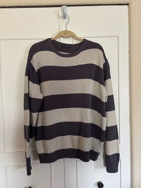 Brandy Melville Striped Crewneck Sweater